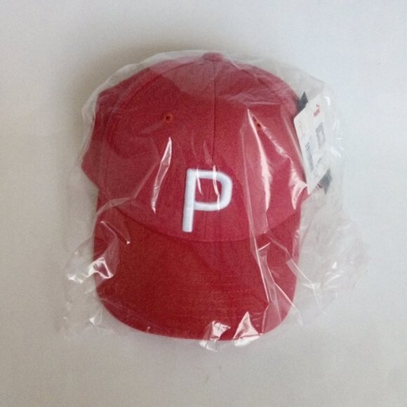 New PUMA Golf Pony P Stretch Fit Adjustable Women's Cap One Size Pink White - Picture 3 of 13